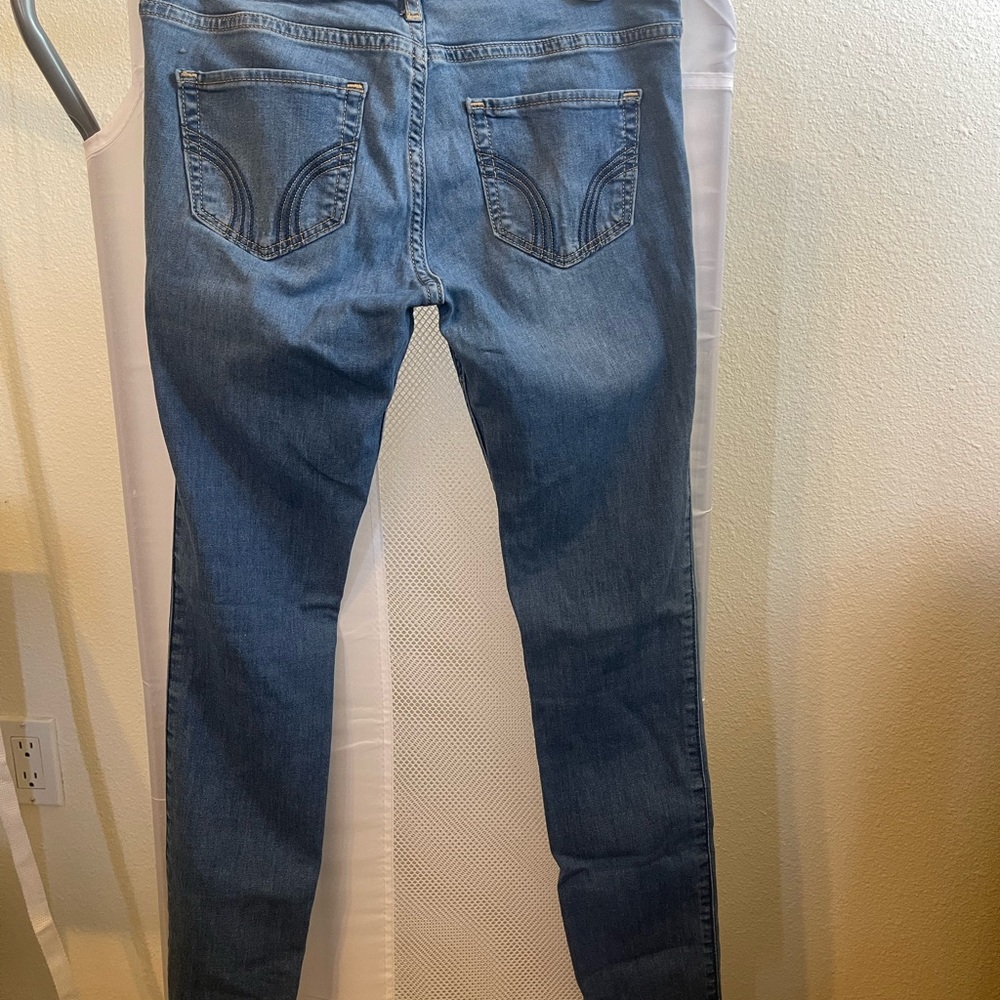 Hollister Women's Skinny Jeans in Blue